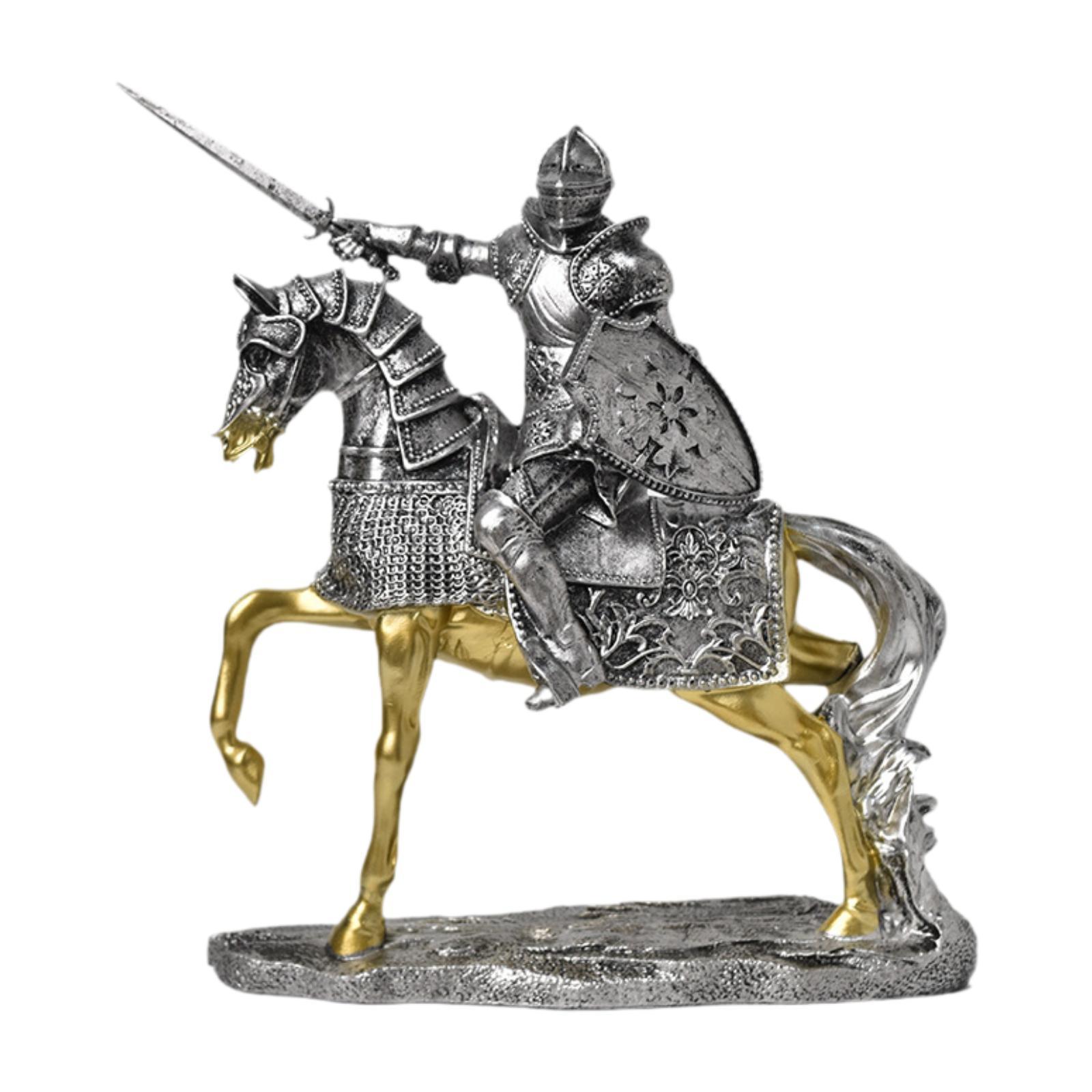 Vintage Collectible Ornaments - Ridder Paard Standbeeld Retro Vintage Collectible