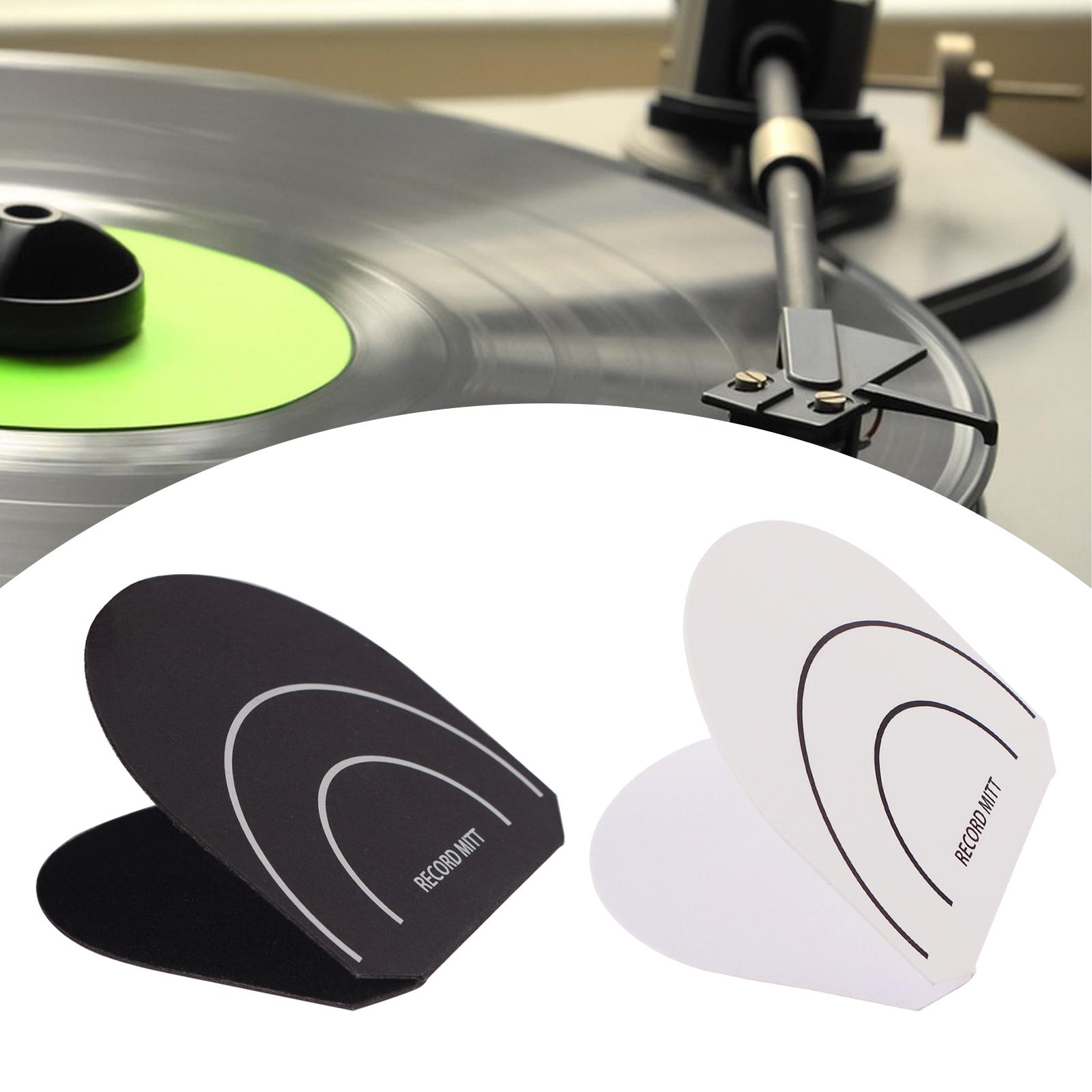 Vinyl Record Cleaner - Vinylplatenhandschoen Draaitafelmat Stof- en vingerafdrukverwijderaar Beschermer