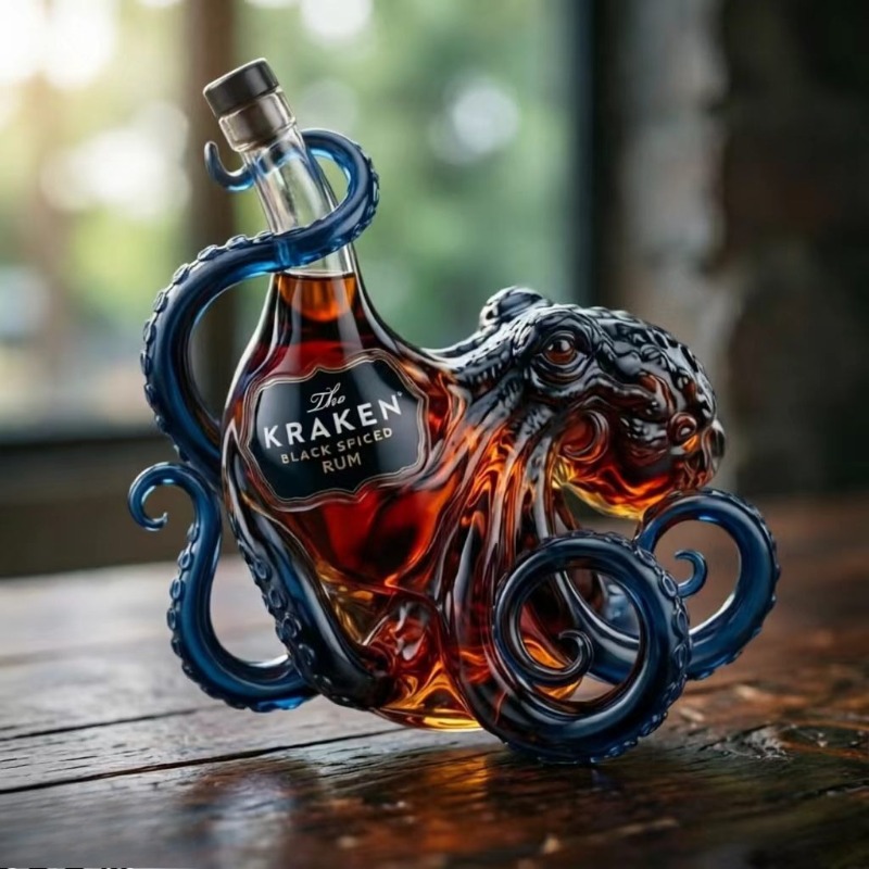Whiskykaraf, Zeemonster Octopu - Vintage Collectible Glassware recensie en prijs