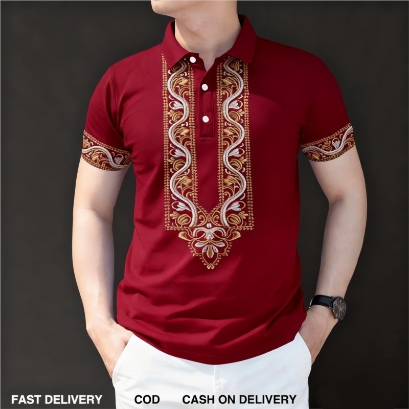 2026 Heren Barong Poloshirt vo - Vintage Collectible Buttons recensie en prijs