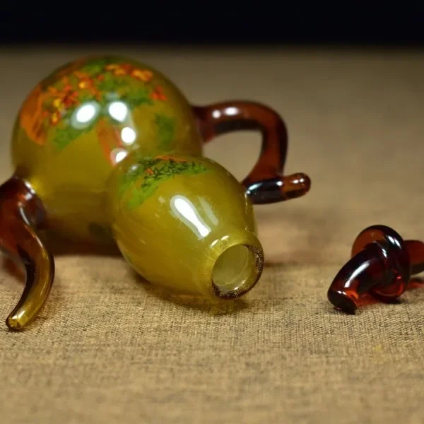 Vintage glazen kalebasfles met - Vintage Collectible Glassware recensie en prijs