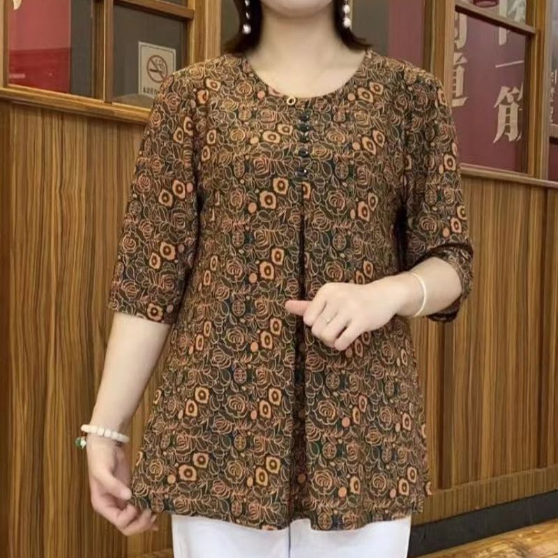 Vintage Bedrukt T-Shirt Casual - Vintage Collectible Buttons recensie en prijs