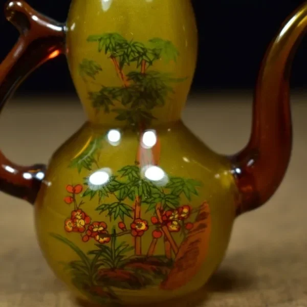 Vintage glazen kalebasfles met - Vintage Collectible Glassware recensie en prijs