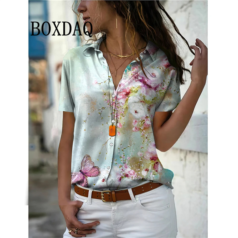 Zomer Vrouwen Shirt Vintage Bl - Vintage Collectible Buttons recensie en prijs